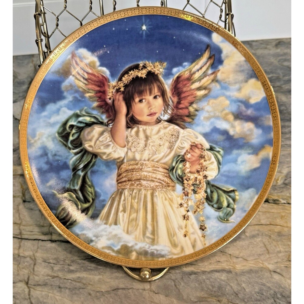 Sandra Kuck "Noel" 3rd Issue Tidings of Joy Collection 1994 Ltd Ed Plate Vintage